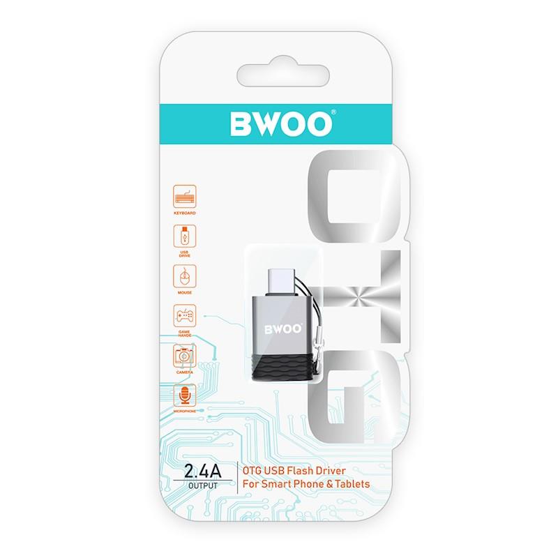 ADAPTER BWOO BZ-35 USB - USB-C OTG SZARY
GSM118300-96757