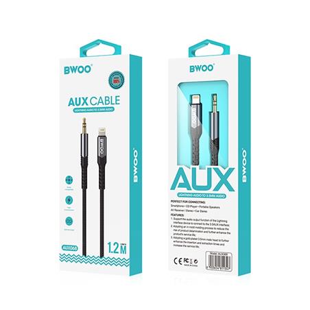 KABEL BWOO BO-AUX068 AUX 3,5MM - LIGHTINING CZARNY
GSM183261-96779