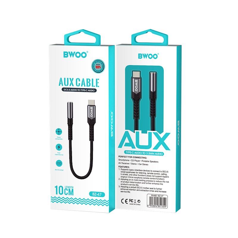 KABEL BWOO BZ47 AUX 3,5MM - USB-C CZARNY
GSM183263-96769