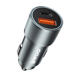 ŁADOWARKA SAMOCHODOWA BWOO BO-CC73 38W 
FAST CAR CHARGER QC 18W   PD 20W, SREBRNA
GSM183278-96792