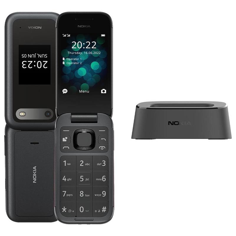 TELEFON NOKIA 2660 FLIP DUAL SIM czarny -97656