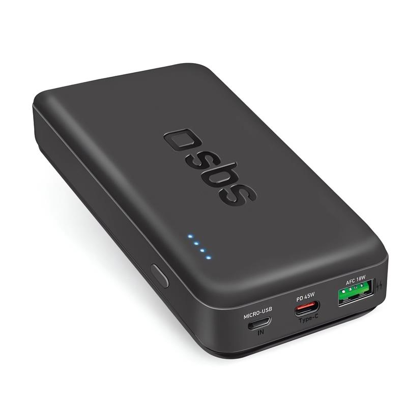 POWER BANK 10000 mAh SBS ARKS 20W czarny
USB-A, USB-C ORAZ MICRO USB.
163517
8018417415654-97666