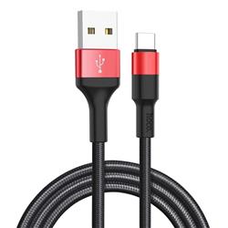 KABEL USB TYP C HOCO X26 2A 1m czarno-czerwony-97944