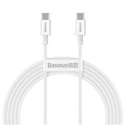 KABEL USB-C/USB-C BASEUS SUPERIOR 100W 2m biały 
BRA013182
6953156208469-92249