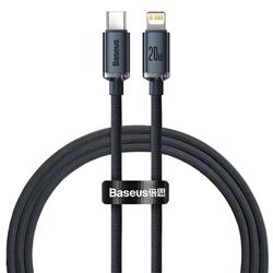 KABEL USB-C / LIGHTNING BASEUS CRYSTAL SHINE 1,2M 20W czarny
BRA012089
6932172602741-99245