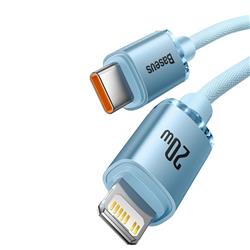 KABEL USB-C / LIGHTNING BASEUS CRYSTAL SHINE 1,2M 20W jasno-niebeski
BRA012085-99257