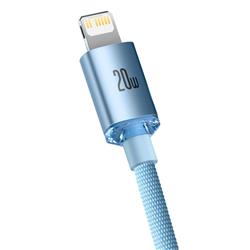 KABEL USB-C / LIGHTNING BASEUS CRYSTAL SHINE 1,2M 20W jasno-niebeski
BRA012085-99258