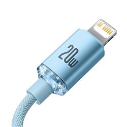 KABEL USB-C / LIGHTNING BASEUS CRYSTAL SHINE 1,2M 20W jasno-niebeski
BRA012085-99259