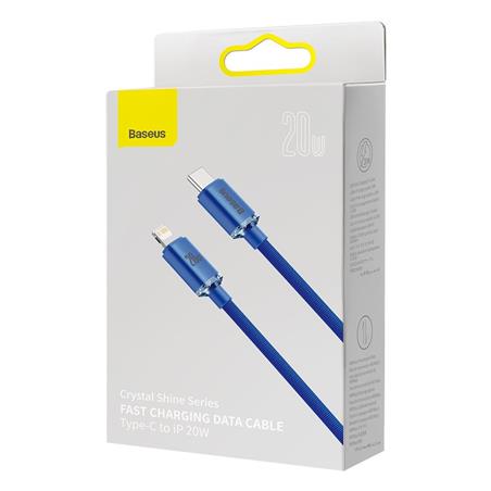 KABEL USB-C / LIGHTNING BASEUS CRYSTAL SHINE 1,2M 20W niebeski
BRA012090-99267