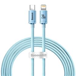 KABEL USB-C / LIGHTNING BASEUS CRYSTAL SHINE 2M 20W jasno-niebieski
BRA012087
6932172614485-99278