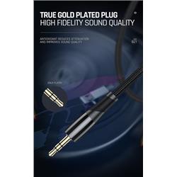 KABEL AUX JELLICO USB-C / JACK 3,5 MM B21 1.2m czarny-100286