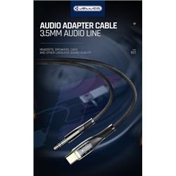 KABEL AUX JELLICO USB-C / JACK 3,5 MM B21 1.2m czarny-100287