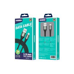 KABEL JELLICO LIGHTNING B12 3.1A 2m czarny-100280