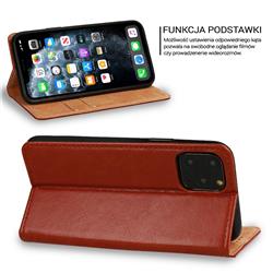 KABURA BOOK SPECIAL SKÓRA SAMSUNG A16 4G / 5G brązowa-100407