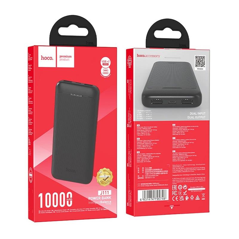 POWERBANK HOCO J111 10000 mAh PD 2A czarny-101472