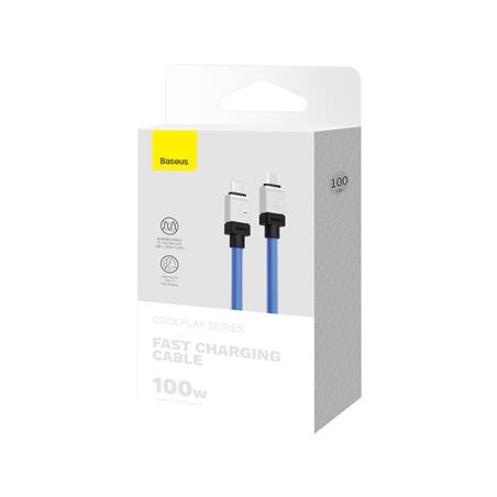 KABEL USB-C / USB-C BASEUS COOLPLAY 100W 1M niebieski
6932172626662
BRA012834-101965