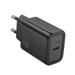 ŁADOWARKA SIECIOWA HOCO N62 1 x USB-C 30W (WTYCZKA) czarna-103137