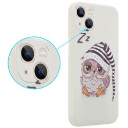 OWL SLEEPY IPHONE 13 MINI (5.4) beż-56516
