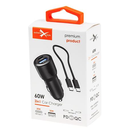 ŁADOWARKA SAMOCHODOWA EXTREME 60W TYP C   USB   KABEL TYP C / TYP C
CC60CU 
ŁAD000343
ŁAD000318-104747