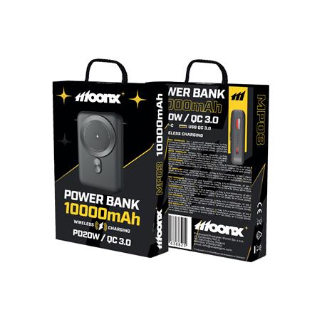 POWER BANK 10000 mAh MP03 PD 20W 1X USB-C 1X USB-A 22.5W czarny-105741