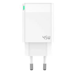 ŁADOWARKA SIECIOWA JELLICO C105 GAN PD 45W 1 X USB-C   KABEL TYP C / TYP C biały
6974929206666-105774