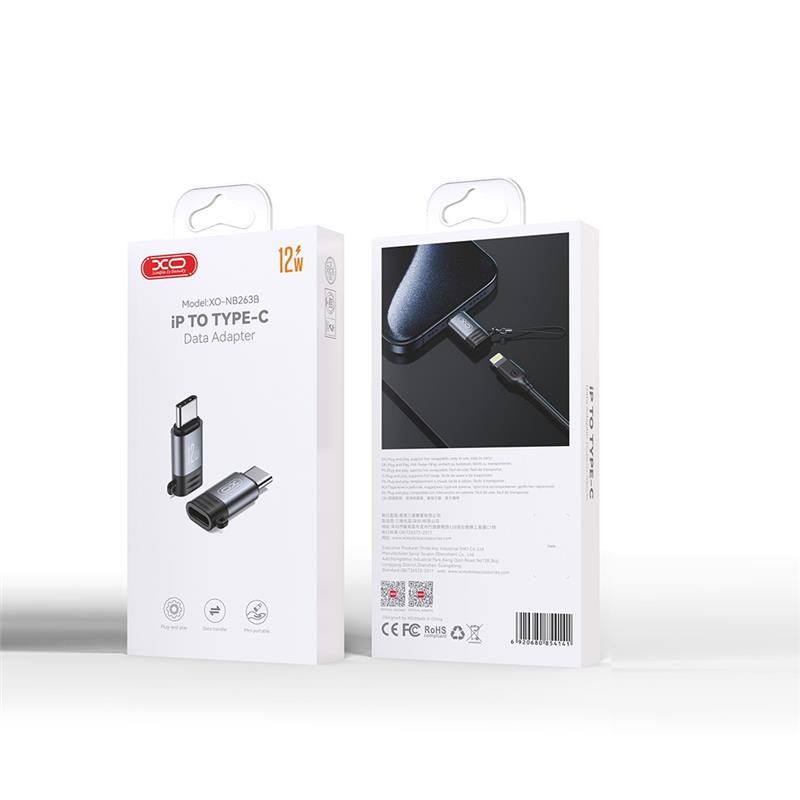 ADAPTER XO NB263B LIGHTNING / USB-C czarny
6920680854158
GSM177683-105908
