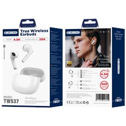 SŁUCHAWKI BLUETOOTH JELLICO TWS37 białe
6974929206895-106154