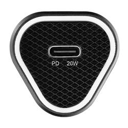 ŁADOWARKA SAMOCHODOWA BLUESTAR USB-C KABEL USB-C DO USB-C 3A 20W czarna 
5903396275777-106650