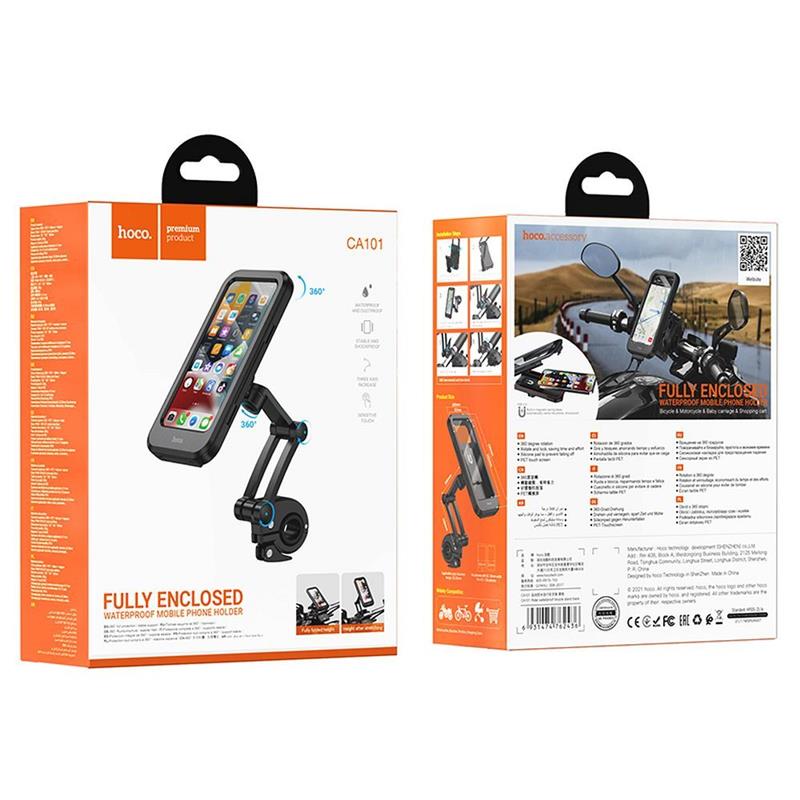 UCHWYT ROWEROWY / MOTOCYKLOWY HOCO CA101 czarny-107360