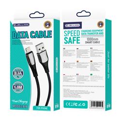 KABEL JELLICO LIGHTNING B18 3.1A 1m czarny-107753