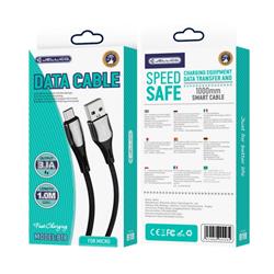 KABEL JELLICO MICRO USB B18 3.1A 1m czarny-107752
