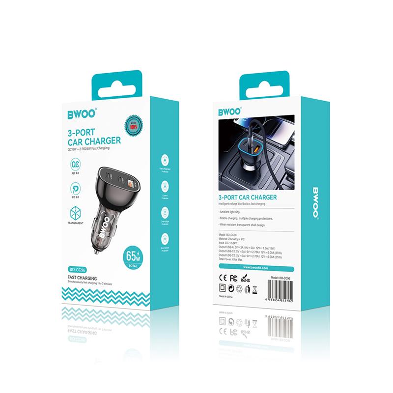 ŁADOWARKA SAMOCHODOWA BWOO BO-CC96 68W PD 2X USB-C   1XUSB czarna
6933654812702
GSM188862-107851