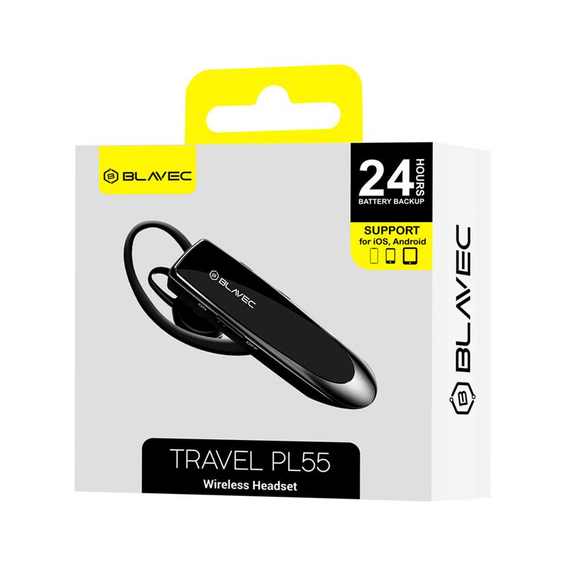 SŁUCHAWKA BLUETOOTH BLAVEC TRAVEL PL55 czarna-108608