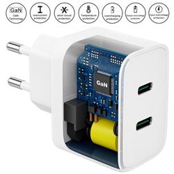 ŁADOWARKA SIECIOWA EXTREME 2 X TYP C 60W GaN evo biała ( wtyczka) 
TC60CCGAN
ŁAD000349-108622