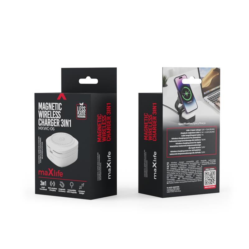 ŁADOWARKA INDUKCYJNA MAXLIFE MXWC-06 15W 3W1 biała
OEM0101376
5907457780149-109244