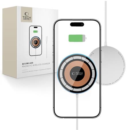 ŁADOWARKA INDUKCYJNA TECH-PROTECT QI15W-A30 srebrna
5906302308316-109356