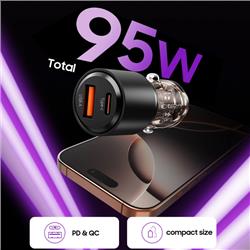 ŁADOWARKA SAMOCHODOWA TECH-PROTECT CC03 95W 1 X USB-C (65W)   1 x USB-A (30W) QC 3.0 czarna 
5906302361670-109359