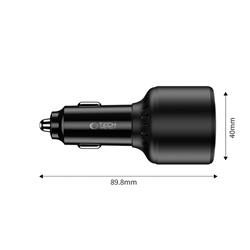 ŁADOWARKA SAMOCHODOWA TECH-PROTECT CC04 130W 1 X USB-C  (100W)   1 x USB-C (30W)   1 X USB-A (18W) QC 3.0 czarna 
5906302361694