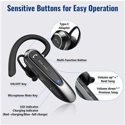 SŁUCHAWKA BLUETOOTH BLAVEC ADVENTURE 5 MULTIPOINT BHAD5 czarna-109390