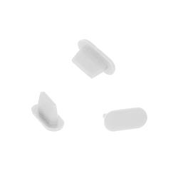 ZATYCZKA ZAŚLEPKA PRZECIW KURZOWI SILIKONOWA LIGHTNING 10 SZTUK biała-109525