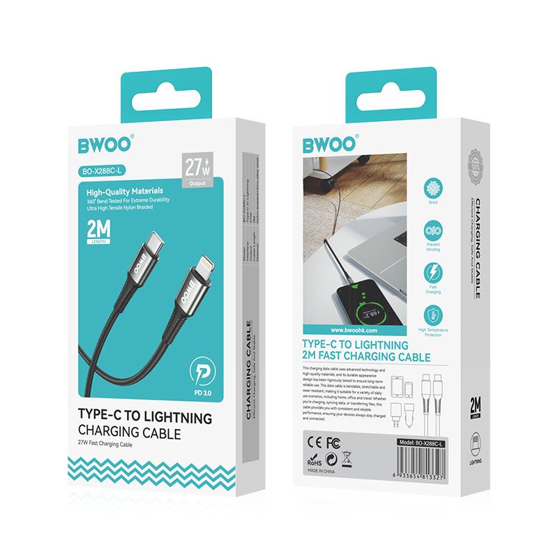 KABEL BWOO BO-X288C-L-3M USB-C / LIGHTNING 30W 3M CZARNY
6933654813372
GSM188852 
-110159