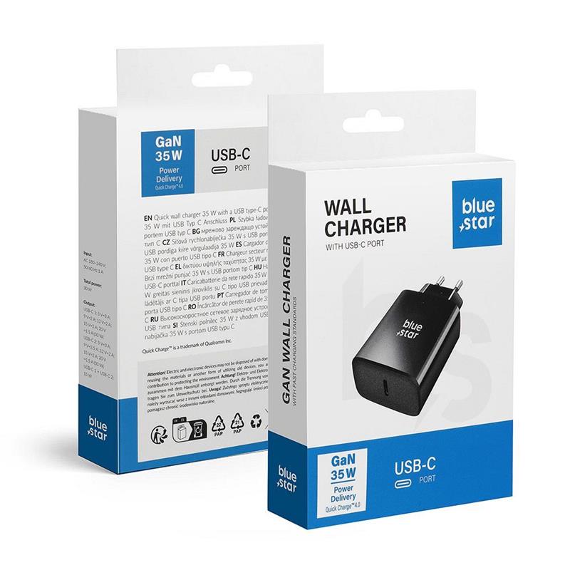ŁADOWARKA SIECIOWA BLUESTAR USB-C 3A 35W czarna 
5903396417030
TFB-TC-35WPD -110793
