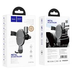 UCHWYT SAMOCHODOWY HOCO CA56 PLUS DO KRATKI WLOTU metal czarny-110814