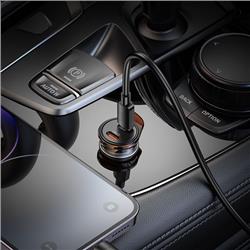 ŁADOWARKA SAMOCHODOWA HOCO NZ16B 2 X USB-C QC PD 45W   KABEL TYP C - LIGHTNING szara
6942007644785-111378