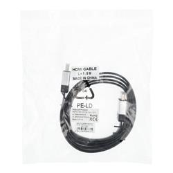 KABEL HDMI - HDMI 4K 60Hz HIGH SPEED Z ETHERNET wer. 2.0 1,5m czarny
5903396086755-111794