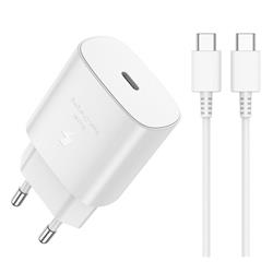 ŁADOWARKA SIECIOWA JELLICO EU25 PD 25W 1 X USB-C   KABEL TYP C / TYP C biała
6974929206727-111838