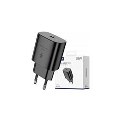ŁADOWARKA SIECIOWA JELLICO EU25 1 X USB-C PD 25W WTYCZKA czarna-112074