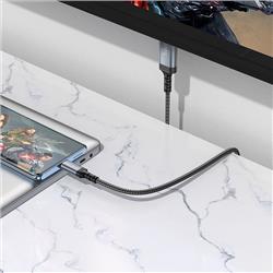 KABEL USB-C - HDMI HOCO 4K 30Hz UA43 2m stalowy szary-112288