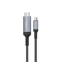 KABEL USB-C - HDMI HOCO 4K 30Hz UA43 2m stalowy szary-112291