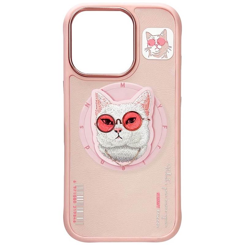 ETUI NIMMY GLASSES COOL CAT MAGSAFE IPHONE 16 PRO różowy 
6971080310690-112765